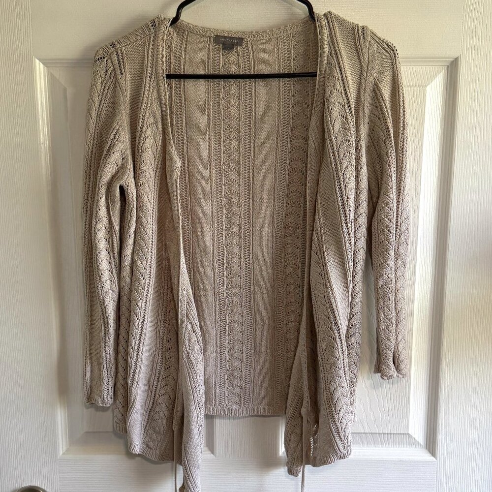 Ann Taylor Knit Silk Blend Cardigan Size Medium